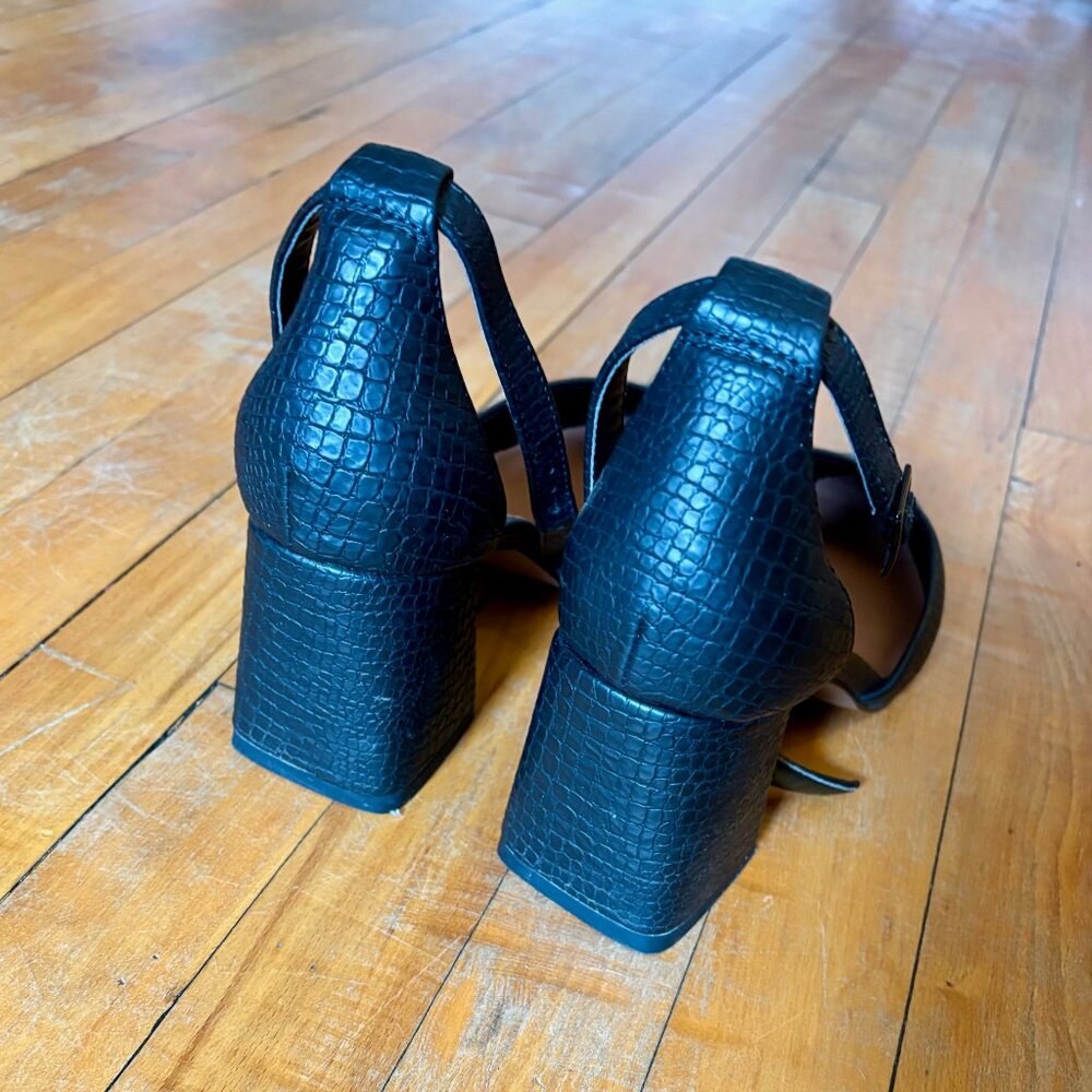 Call it Spring black strap heels - Picture 3 of 3